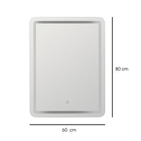 Espejo baño luz led de 60x80 cm
