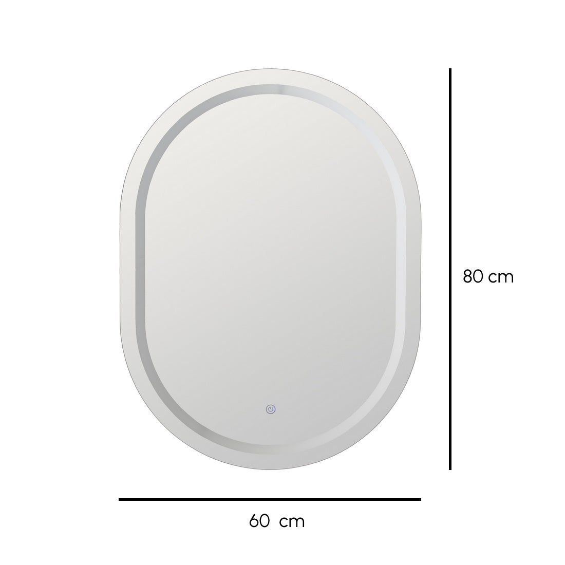 Espejo baño luz led de 60x80 cm