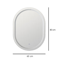 Espejo baño luz led de 60x80 cm