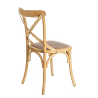 Silla aspas natural de madera de olmo