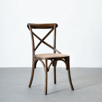 Silla aspas marrón oscuro de madera de olmo