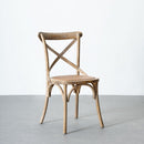 Silla aspas marrón de madera de olmo