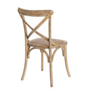 Silla aspas marrón de madera de olmo