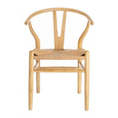 Silla natural de madera de olmo