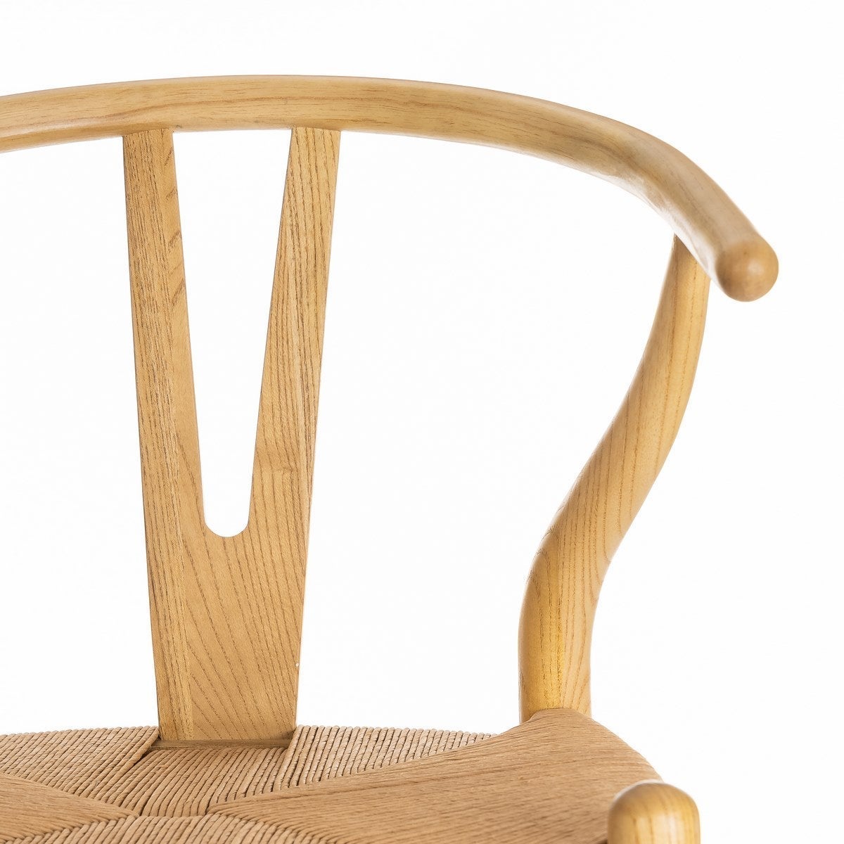 Silla natural de madera de olmo