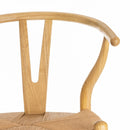 Silla natural de madera de olmo