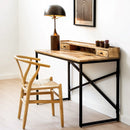 Silla natural de madera de olmo