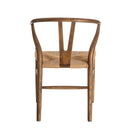 Silla marrón oscuro de madera de olmo