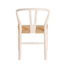 Silla blanca de madera de olmo