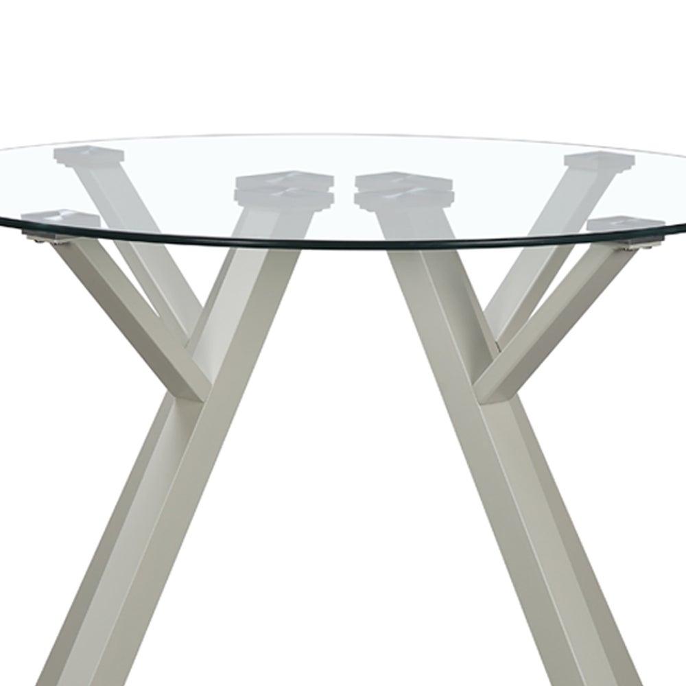 Mesa de comedor Elsa beige de 100cm