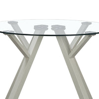 Mesa de comedor Elsa beige de 100cm