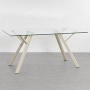 Mesa de comedor Elsa beige de 160cm