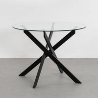 Mesa de comedor Neva negra de 100cm
