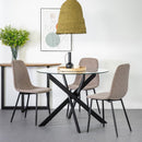 Mesa de comedor Neva negra de 100cm