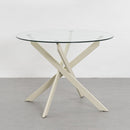 Mesa de comedor Neva beige de 100cm