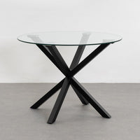 Mesa de comedor Xenia negra de 100cm