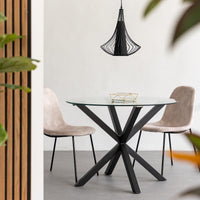 Mesa de comedor Xenia negra de 100cm