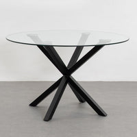 Mesa de comedor Xenia negra de 120cm