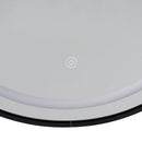 Espejo baño negro con luz led de 60 cm