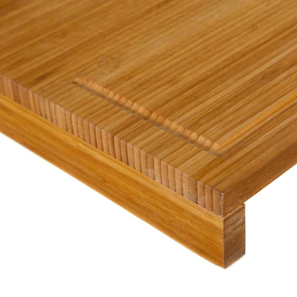 Tabla de cortar de bambú para banco de cocina de 45x35x5 cm