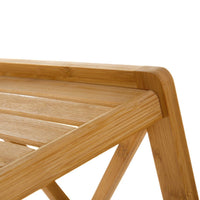 Estantería con 3 estantes laminados de bambú natural de 37x85 cm