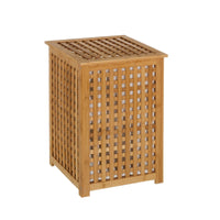 Cesto de Ropa nórdico marrón de bambíº para Cuarto de baí±o Basic -