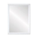 Espejo de pared rectangular blanco de plástico de 76x56 cm
