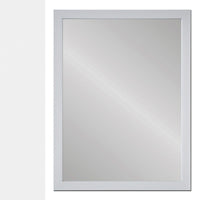 Espejo de pared rectangular blanco de plástico de 76x56 cm