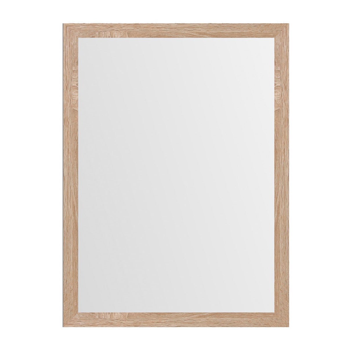 Espejo de pared natural de madera MDF de 56x76 cm