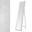 Espejo de pie blanco decapí© de madera MDF de 37x157cm