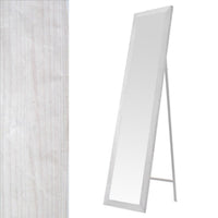 Espejo de pie blanco decapí© de madera MDF de 37x157cm