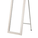 Espejo de pie blanco decapí© de madera MDF de 37x157cm
