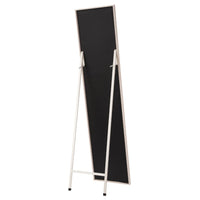 Espejo de pie blanco decapí© de madera MDF de 37x157cm