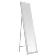 Espejo de pie de cuerpo entero con marco de madera blanco decapé 157x37 cm