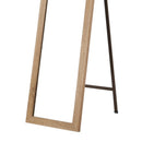 Espejo de pie natural de madera MDF de 37x157 cm