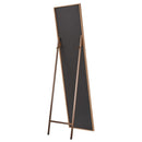 Espejo de pie natural de madera MDF de 37x157 cm