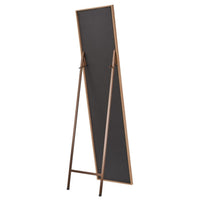 Espejo de pie natural de madera MDF de 37x157 cm