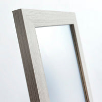 Espejo de pie gris de madera MDF de 37x157 cm