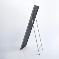 Espejo de pie gris de madera MDF de 37x157 cm