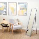 Espejo de pie gris de madera MDF de 37x157 cm