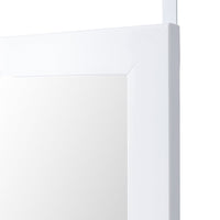 Espejo para puerta o pared de plástico color blanco de 35x125 cm