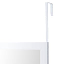 Espejo para puerta o pared de plástico color blanco de 35x125 cm