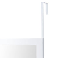Espejo para puerta o pared de plástico color blanco de 35x125 cm