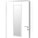 Espejo para puerta o pared de plástico color blanco de 35x125 cm