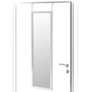 Espejo para puerta o pared de plástico color gris de 35x125 cm