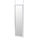 Espejo para puerta o pared de plástico color gris de 35x125 cm