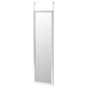Espelho para porta ou parede em plástico cinzento de 35x125 cm
