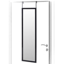 Espejo para puerta o pared de plástico color negro de 35x125 cm