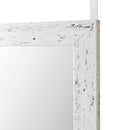Espejo para puerta o pared de color blanco envejecido de 35x125cm