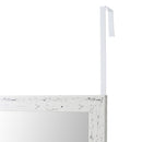 Espejo para puerta o pared de color blanco envejecido de 35x125cm